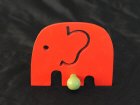 Garderobenknopf Elefant rot